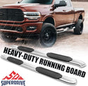 5'' Curved Oval Running Boards Compatible with 2004-2014 Ford F-150 Super (Extended) Cab