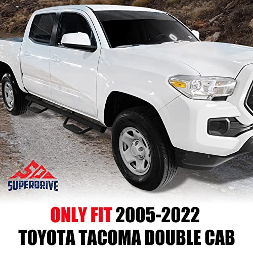 9'' Running Boards Compatible with 2005-2022 Toyota Tacoma Crew Cab