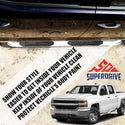 5'' Curved Oval Running Boards Compatible with 2004-2014 Ford F-150 Super (Extended) Cab