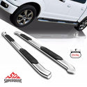 4'' Curved Oval Running Boards Compatible with 2015-2022 Chevy Colorado Extended Cab / 2015-2022 GMC Canyon Extended Cab