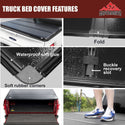 5.5 Feet Quad Fold Truck Bed Tonneau Cover Fits 2004-2021 Ford F-150