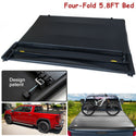 5.8 Feet Quad Fold Hard Truck Bed Tonneau Cover Fits 15-18 Silverado Sierra 2500/3500